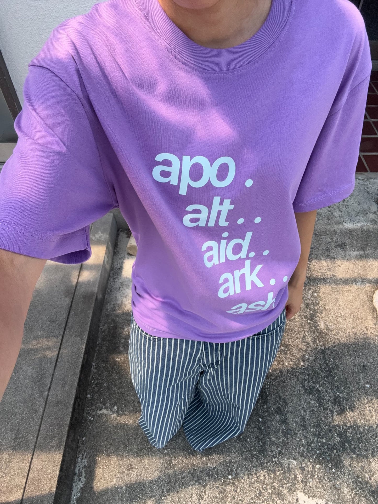 レタリングクルーネックTシャツ DPC07057
