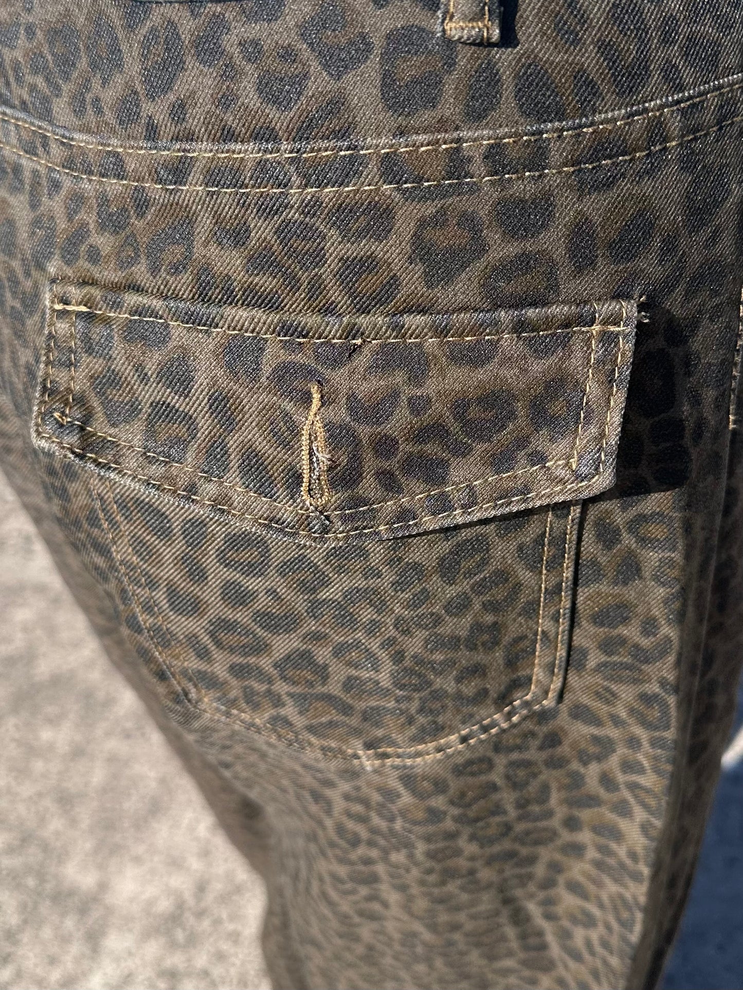 レオパードデニムパンツ DPB95068