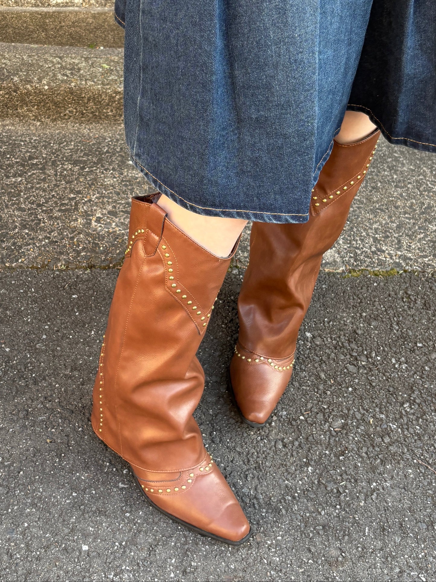 ダークブラウンウエスタンブーツ DPA43799