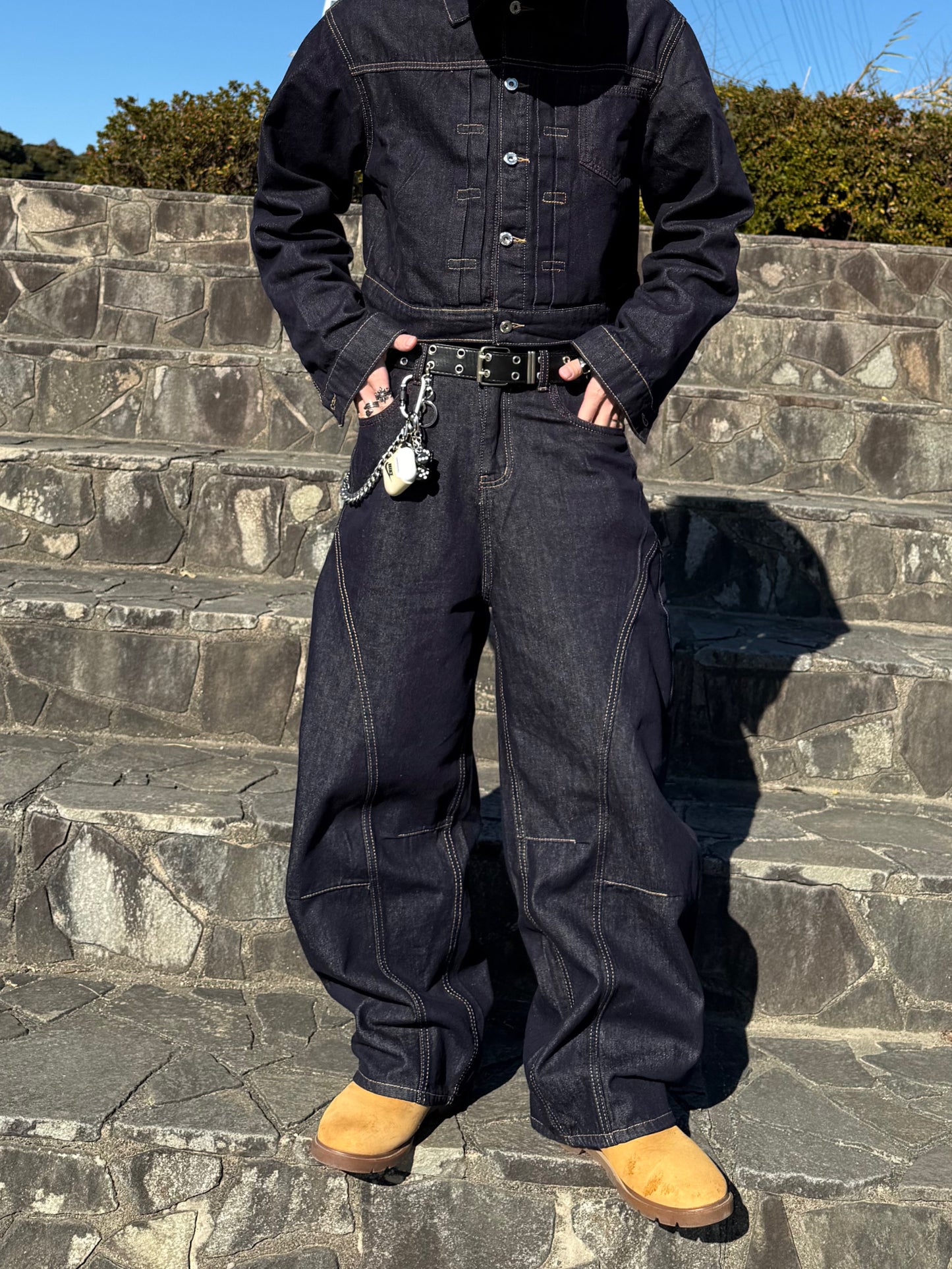 セットアップステッチデニムパンツ DPB90153