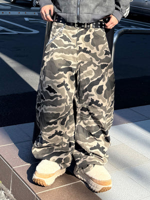 カモフラワイドデニムパンツ DPB90106