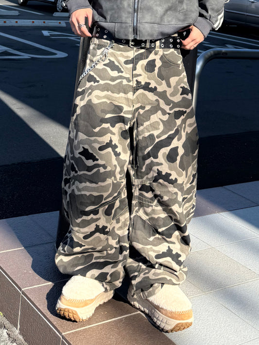 カモフラワイドデニムパンツ DPB90106