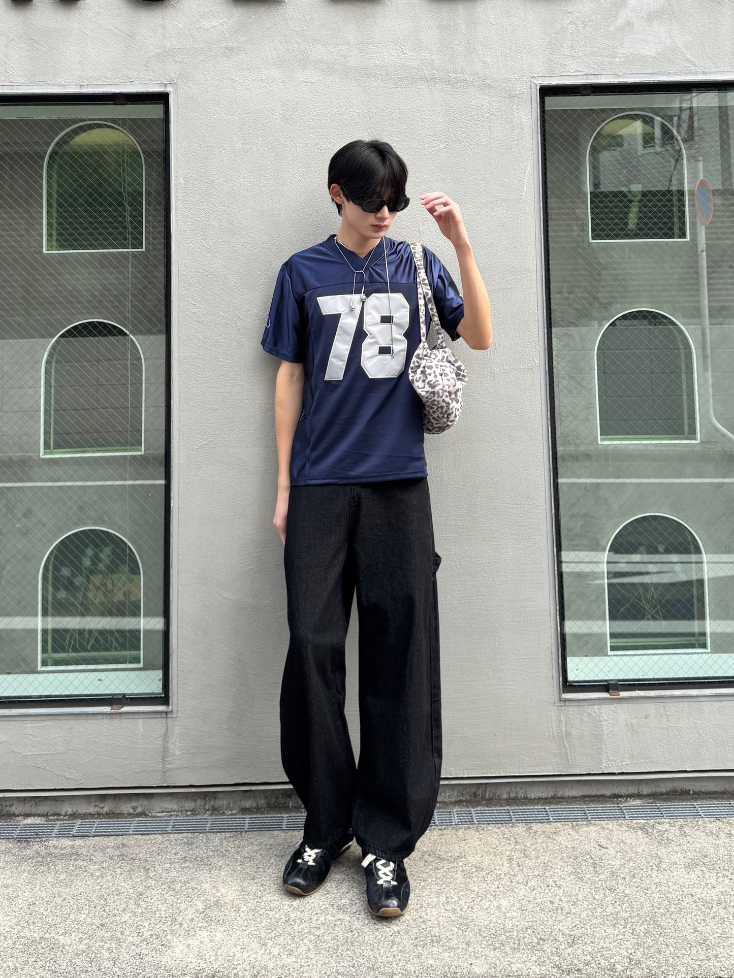 ダーククロスロゴデニムパンツ DPC05034