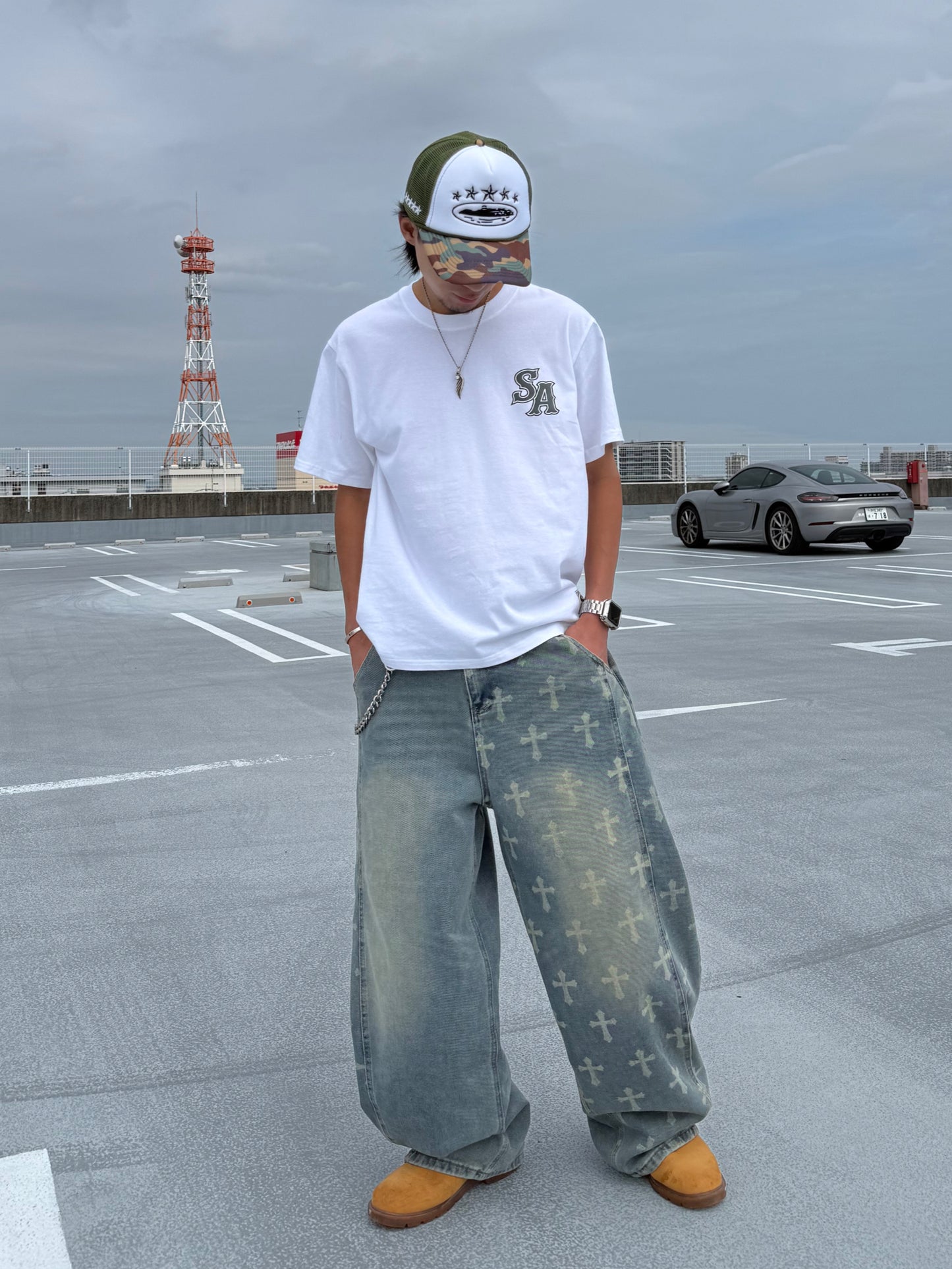 クロスオーバーデニムパンツ DPB90254