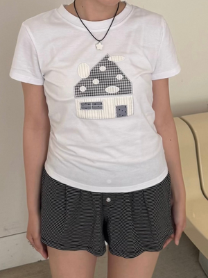 ハウスパッチワークTシャツ DPC03062