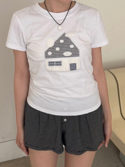 ハウスパッチワークTシャツ DPC03062