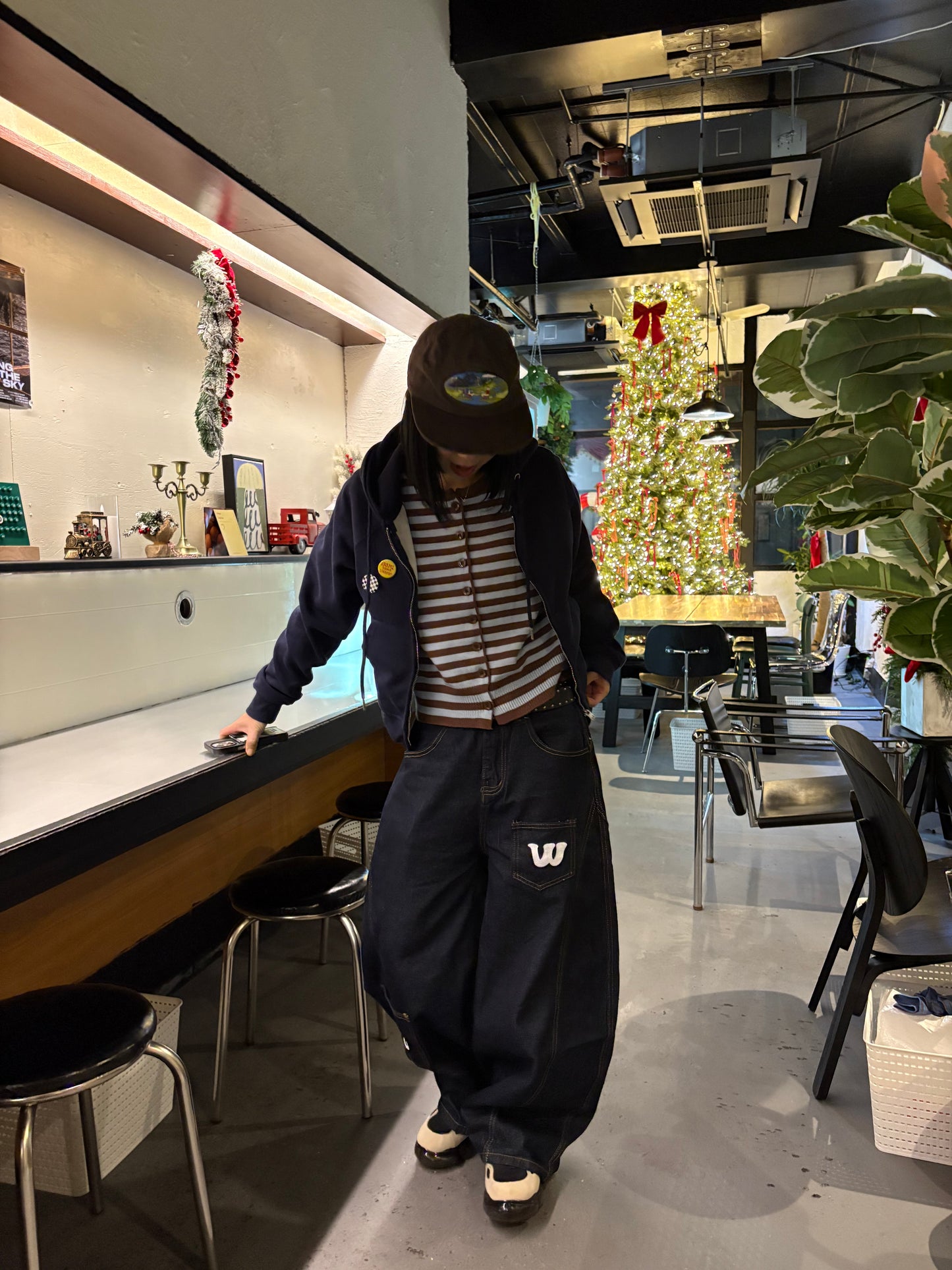 ボーダーカーディガン DPB99019