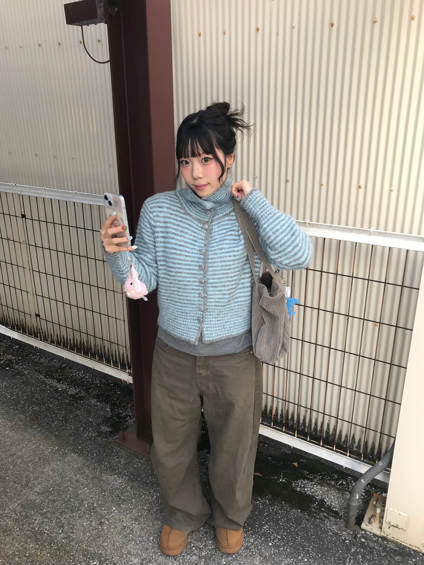 ボーダースカイブルーニット DPB89166