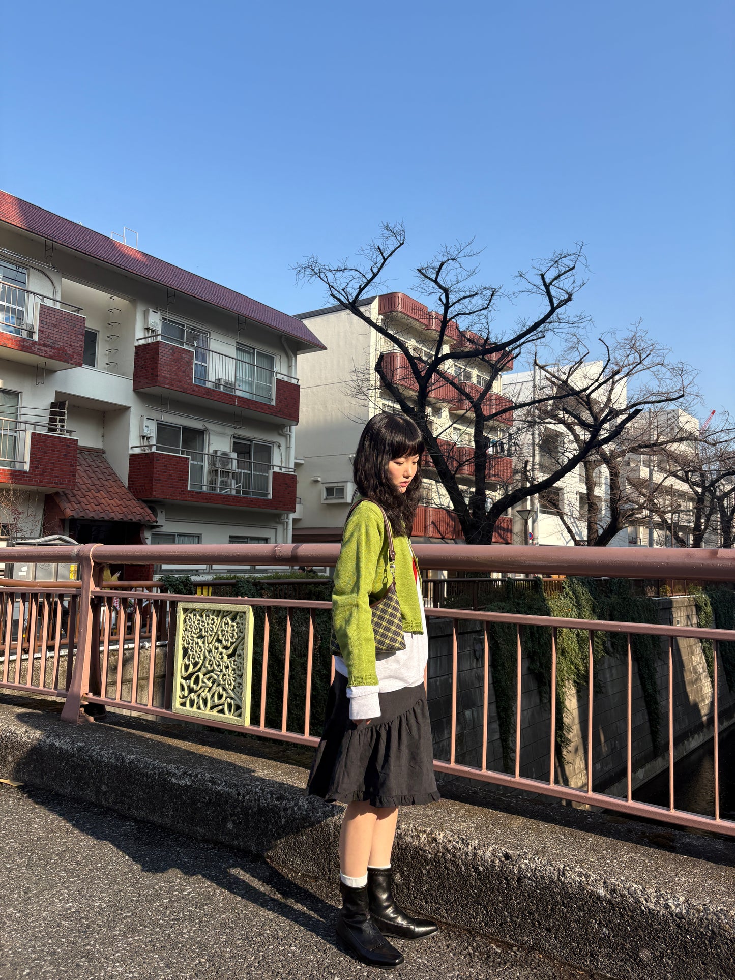 アシメフリルブラックスカート DPA43752