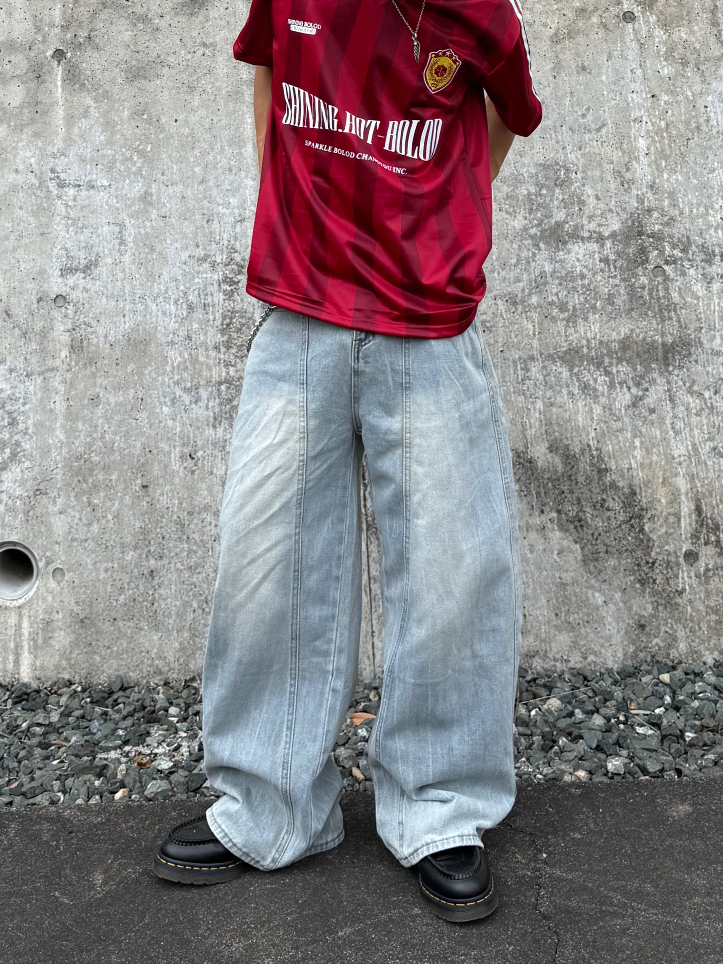 kenshin_ライトカラーワイドデニムパンツ DPB73403