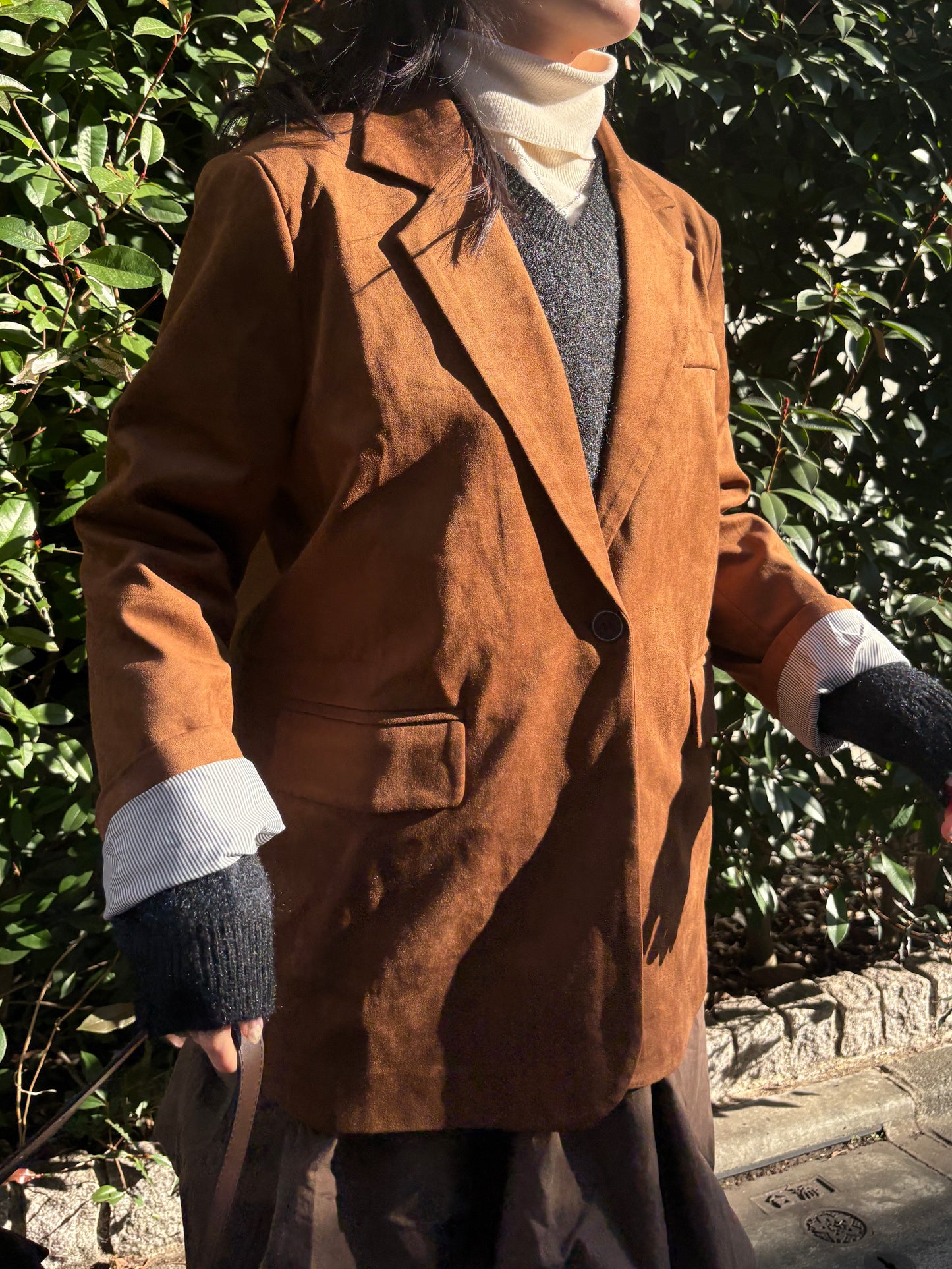 スエードライクテーラードジャケット DPA43723