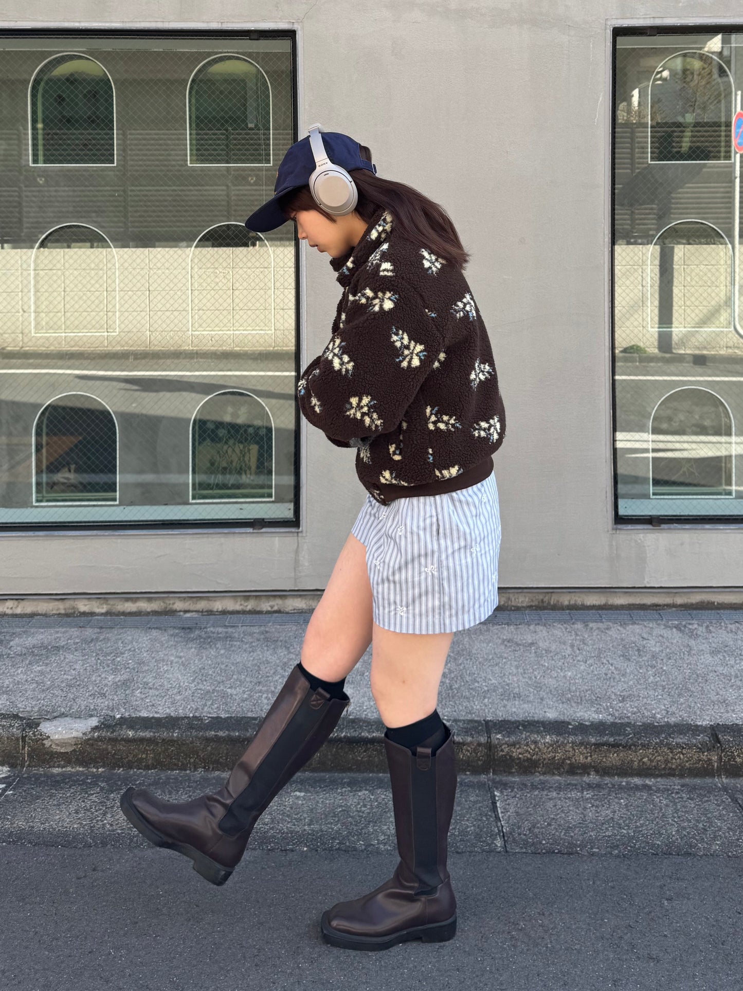 フラワーボアジャケット DPB91068