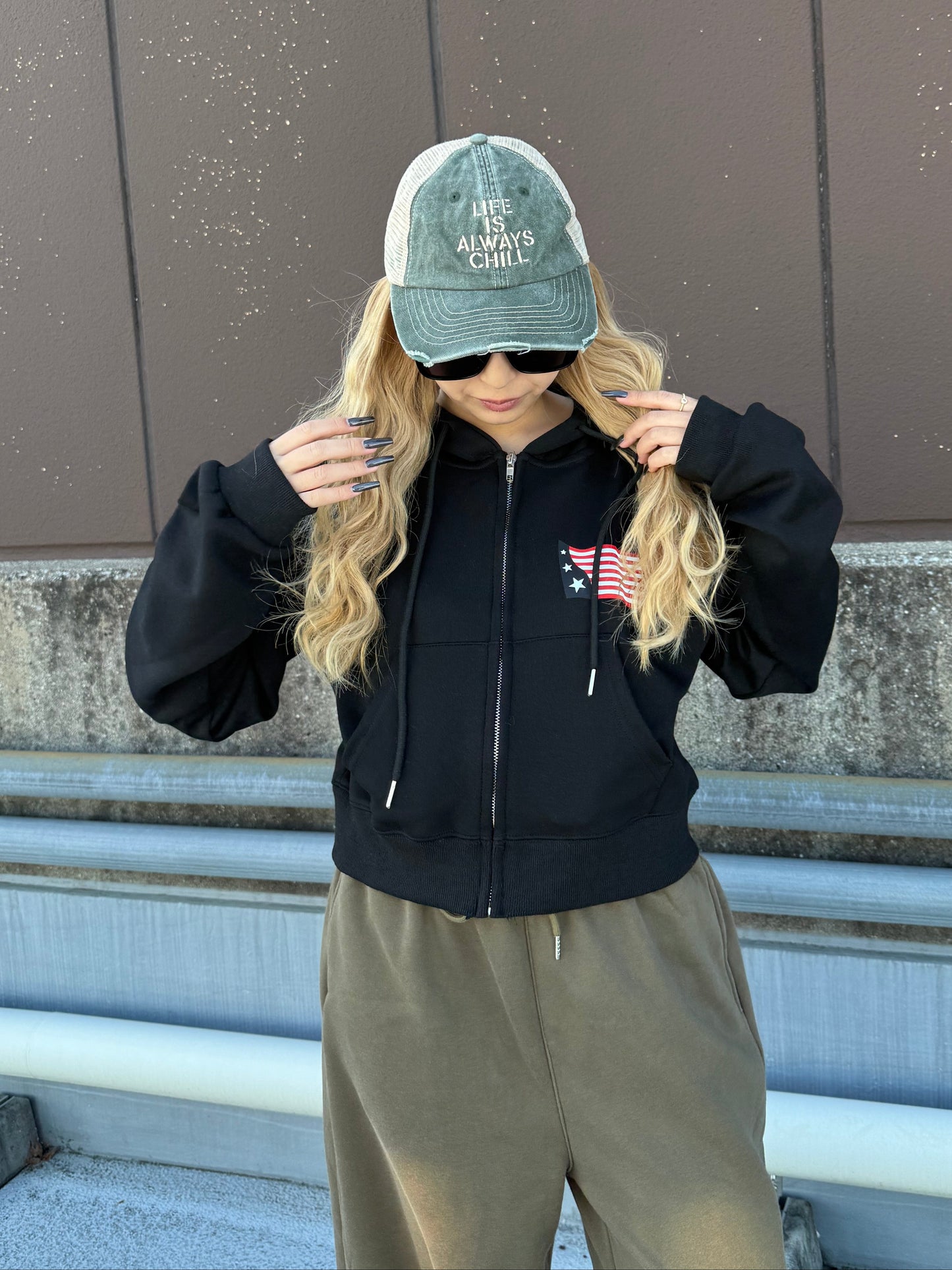 アメリカンプリントパーカー DPB73547