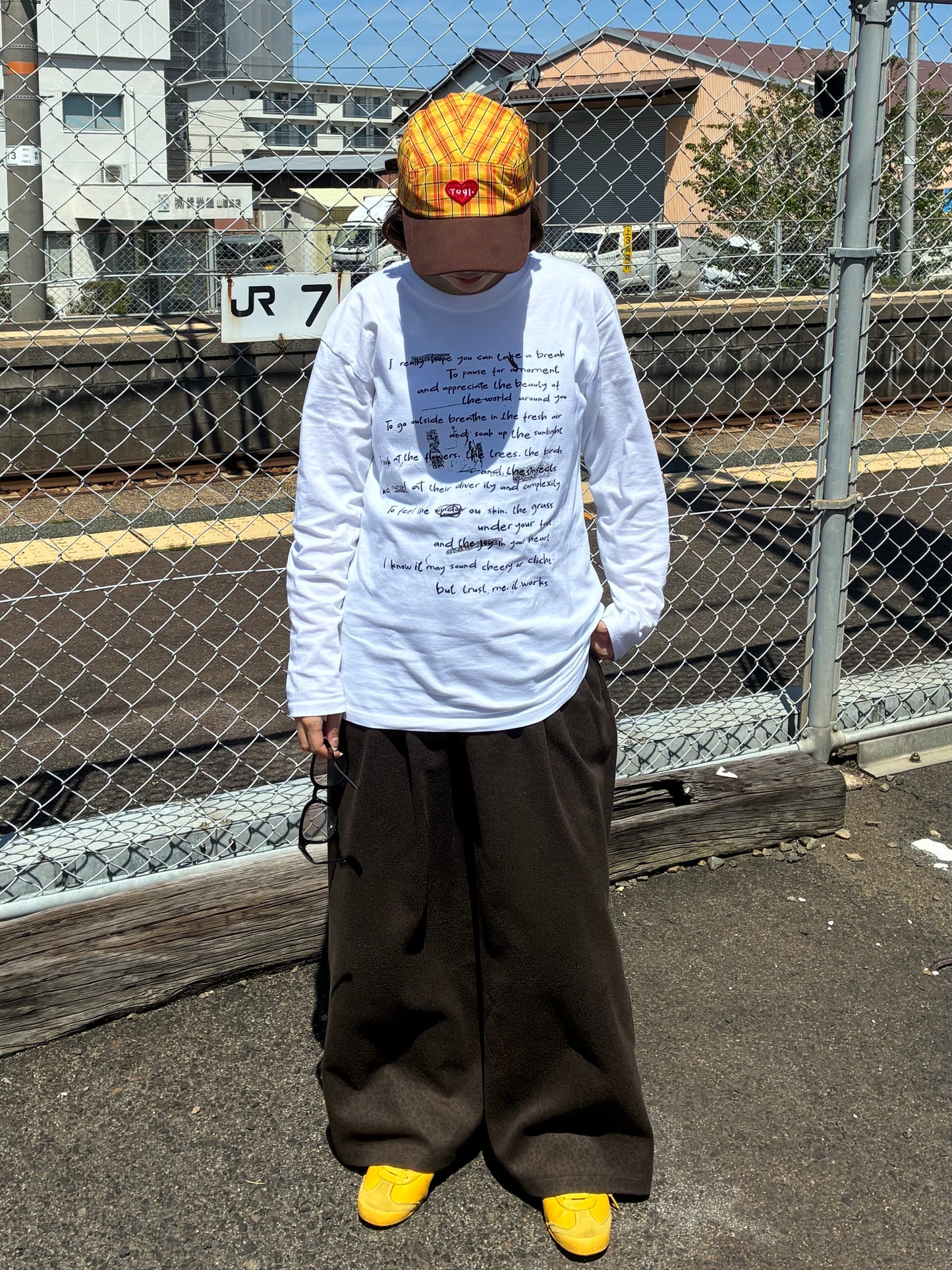 イエローチェックキャップ DPA61493