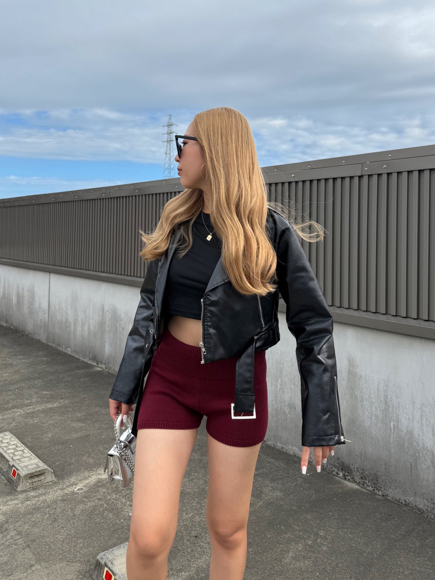 ウエストデザインニットパンツ DPB73506