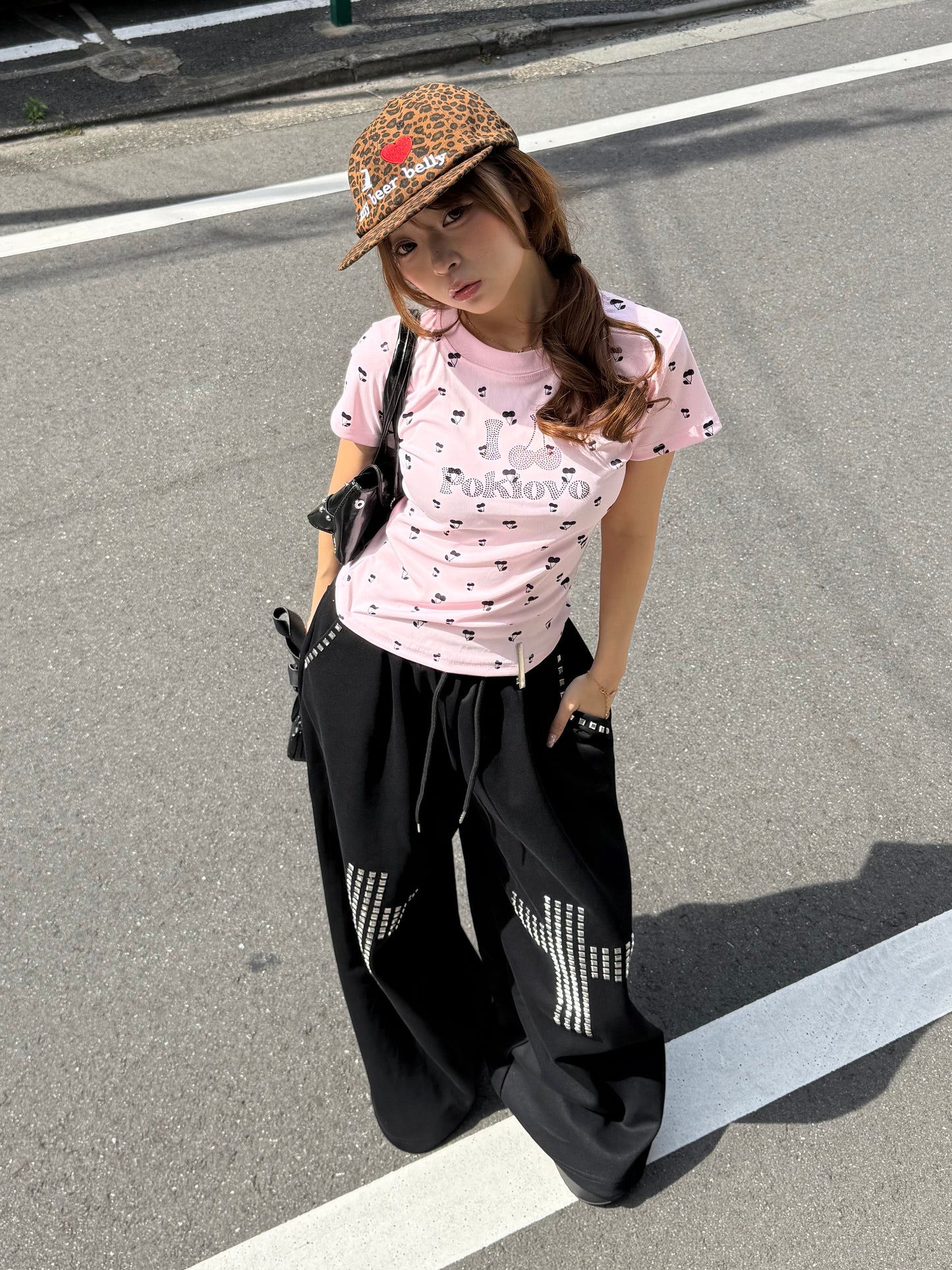 クロススタッズスウェットパンツ DPB86244