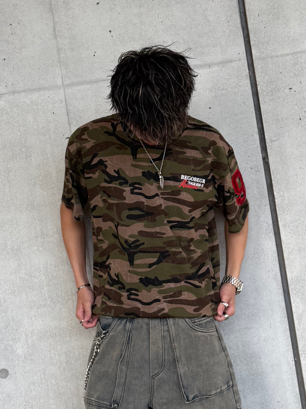 Kenshin_カモフラナンバーTシャツ DPB73344