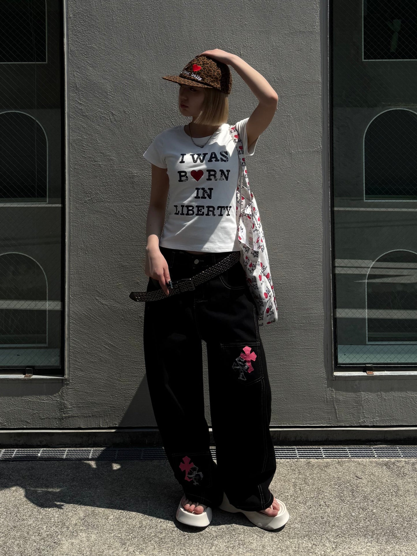 ハートロゴクロップドTシャツ DPB86261