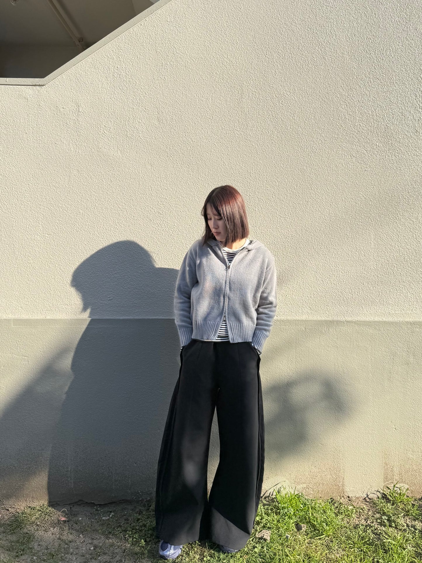 フード付きダブルジップニット DPB93087