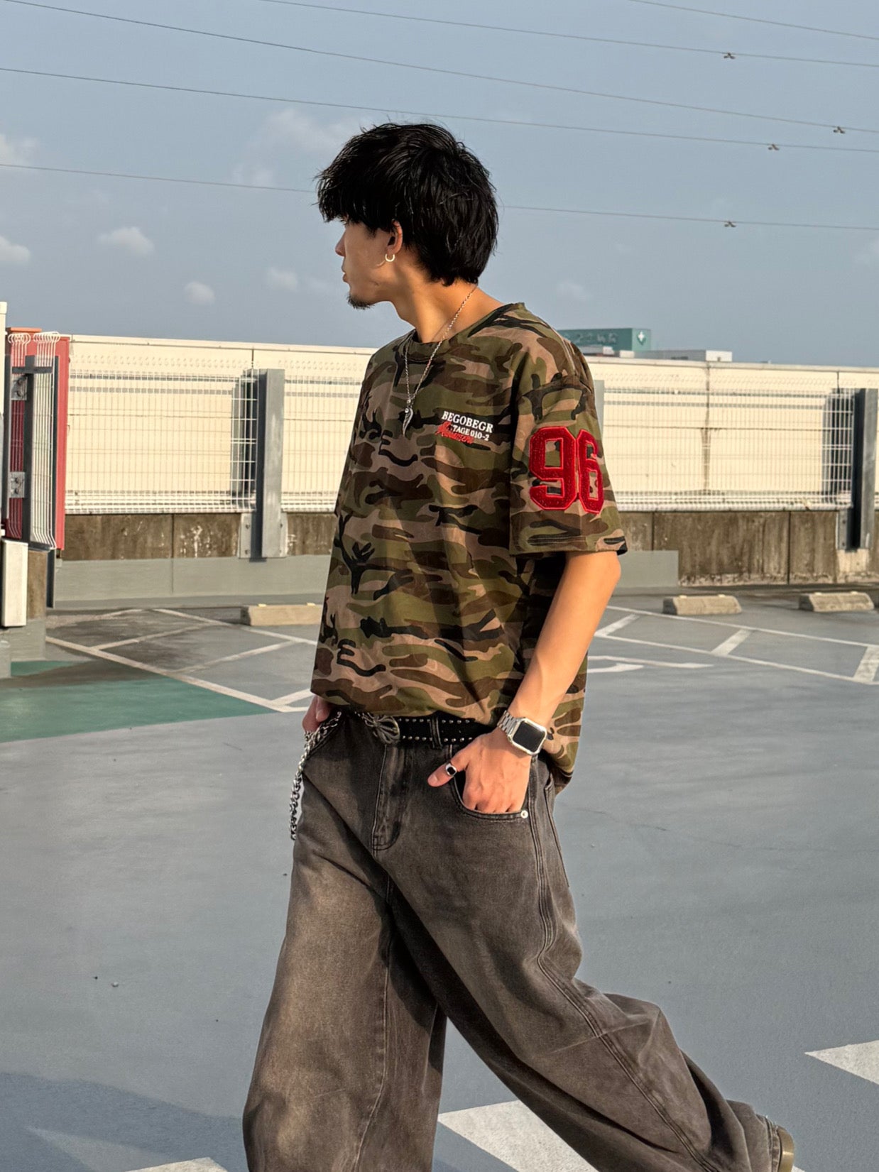 Kenshin_カモフラナンバーTシャツ DPB73344