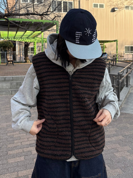 ノースリーブボーダーボアフリース DPB99072