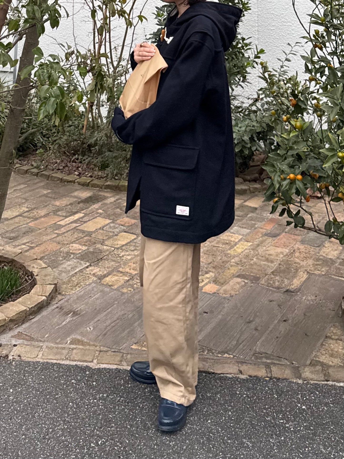 タックワイドベージュパンツ DPC03037