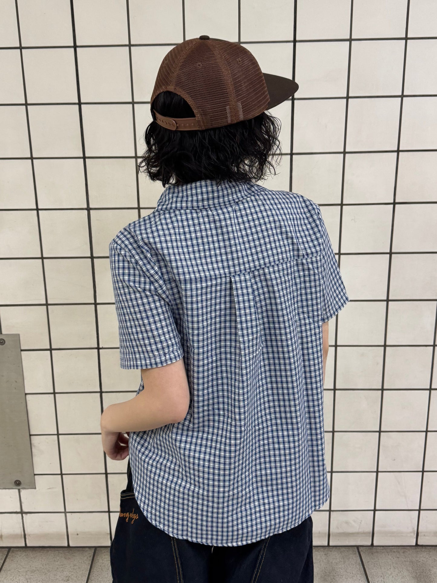 ネイビーチェックシャツ DPB85213
