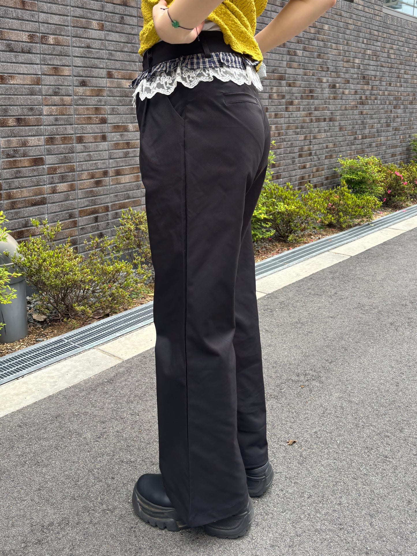 レースフリル付スラックス DPB63229