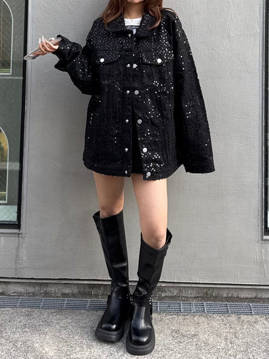 スパンコールデニムジャケット DPB86146