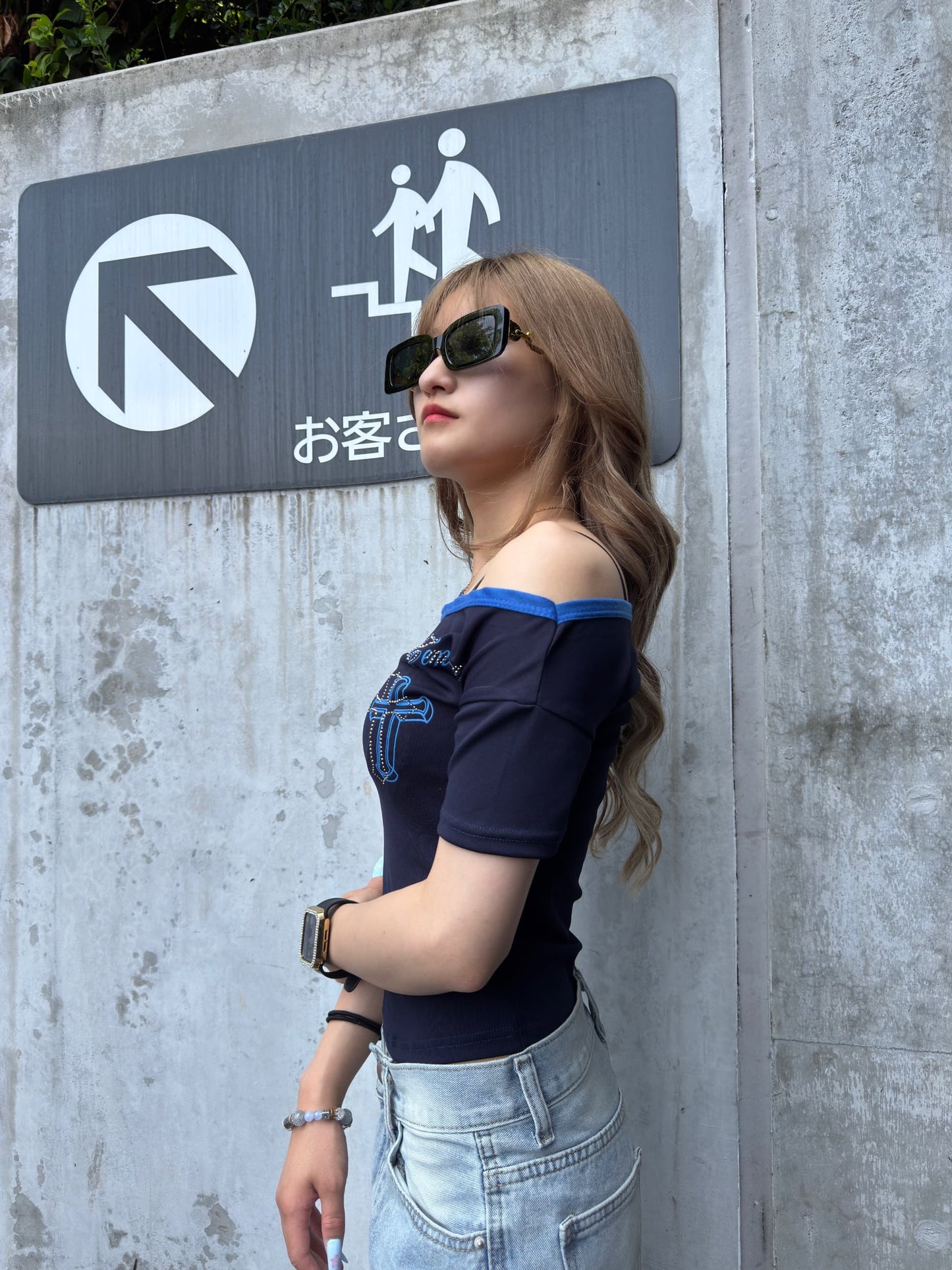 クロスショートTシャツ DPB42405