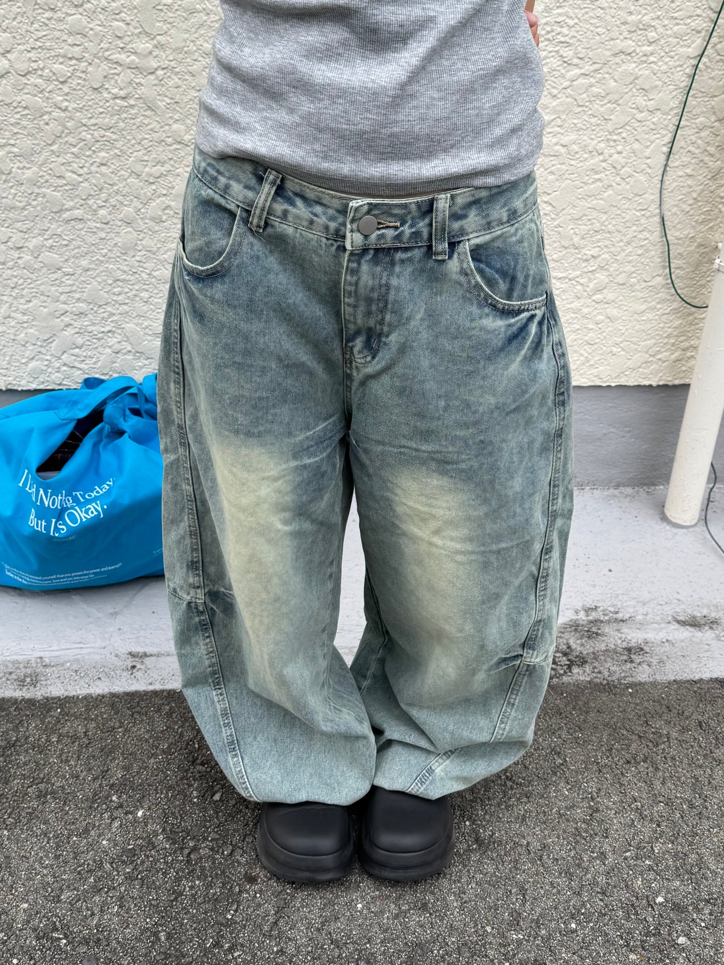 ウォッシュバルーンデニムパンツ DPB85274