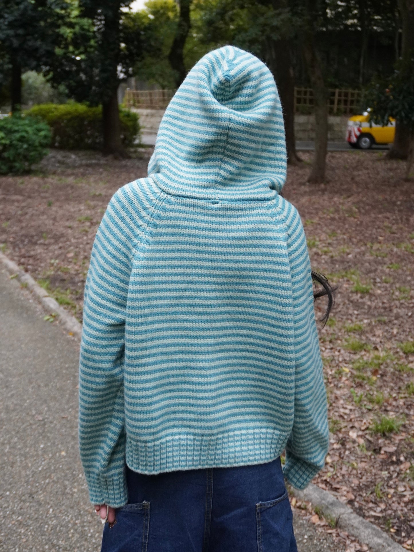 ボーダーニットダブルジップパーカー DPB85367