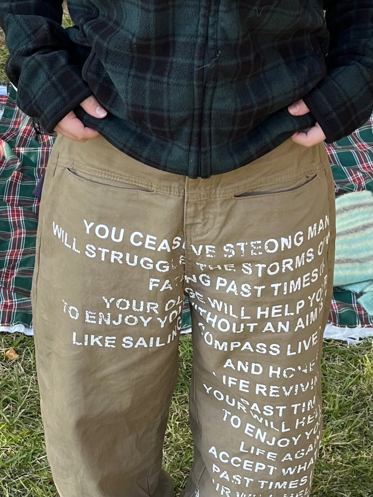 レタリングカーブパンツ DPB97035