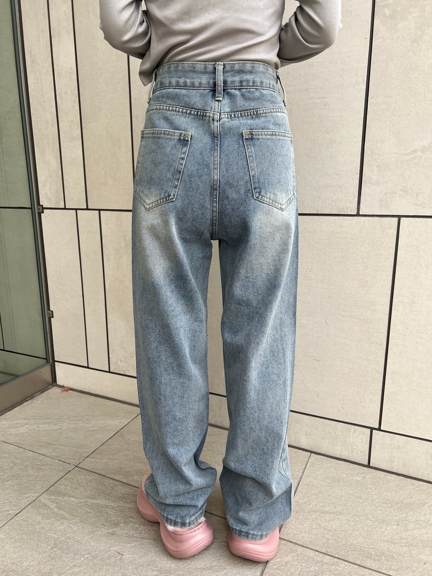 ラインストーンデニムパンツ DPB79252