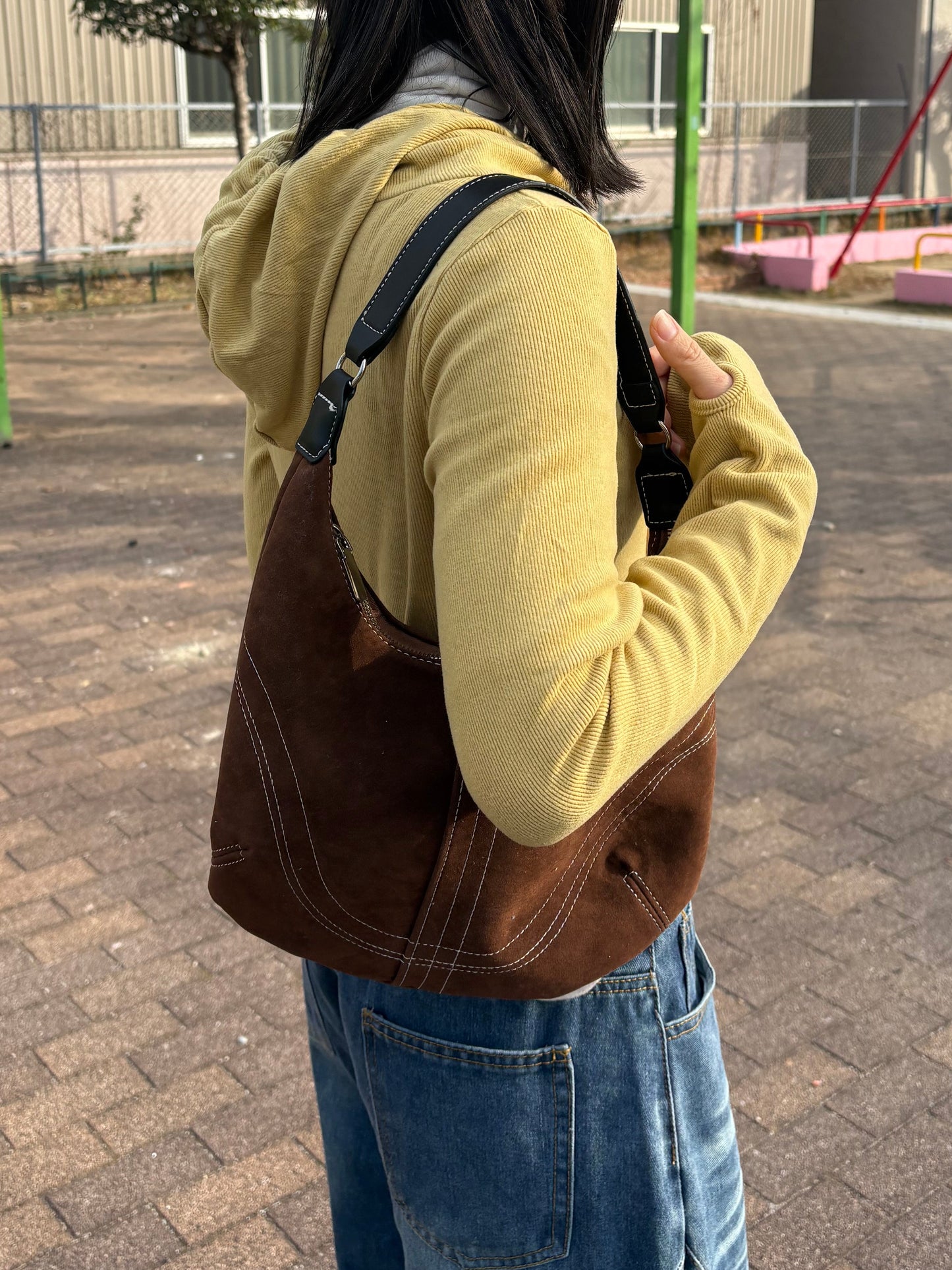 ステッチブラウンバッグ DPB99060