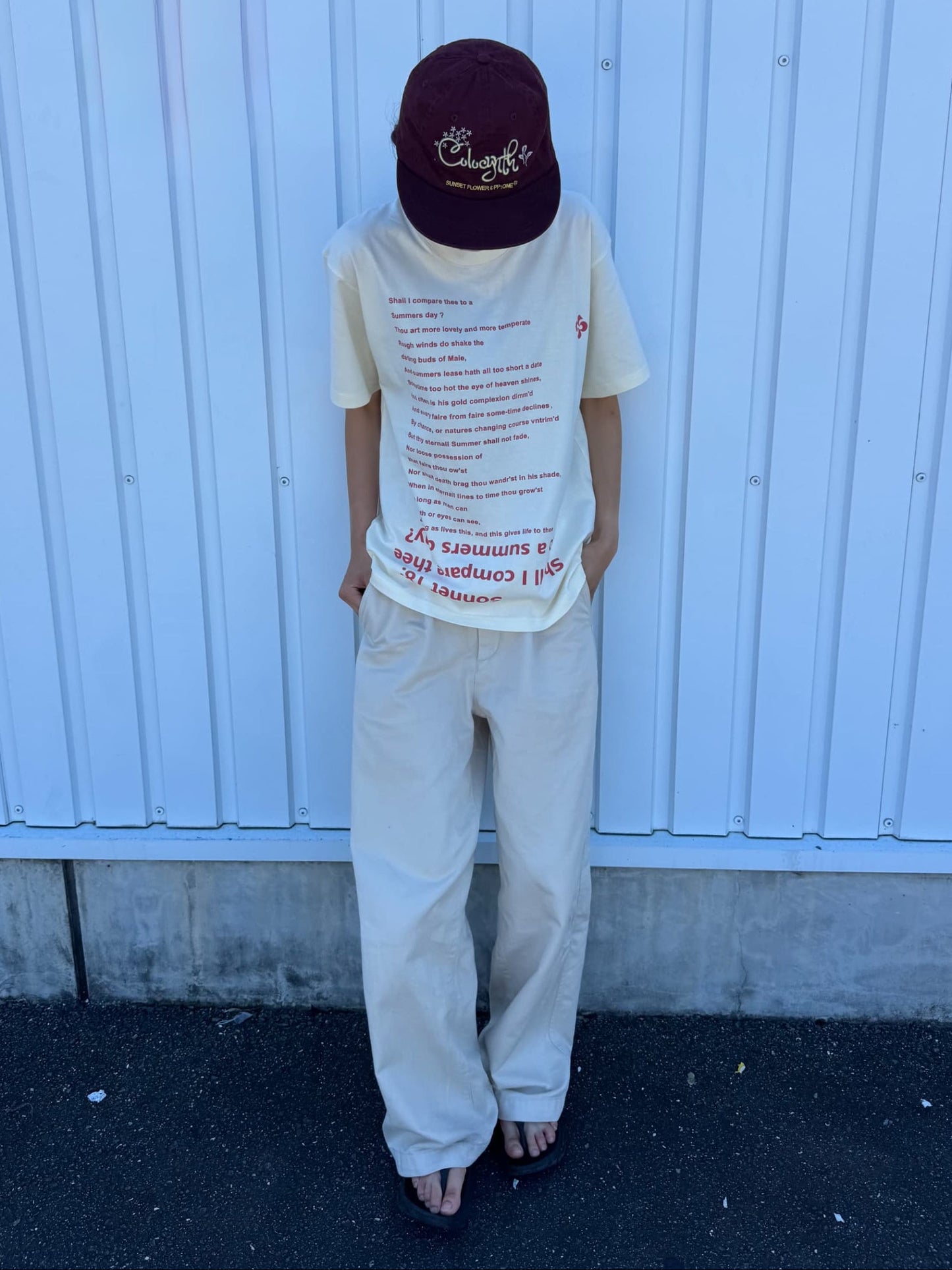 オーバーレタリングTシャツ DPC07047