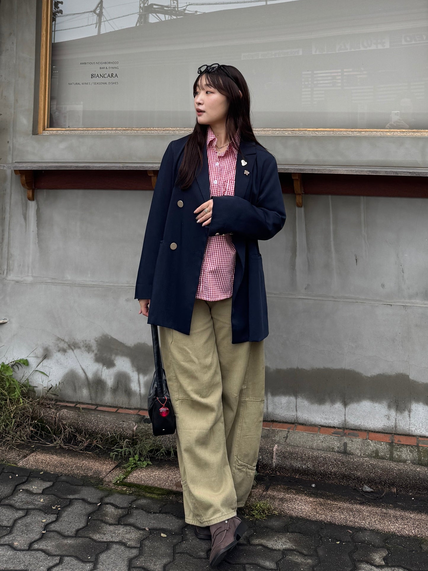 チェックワイドシャツ DPB78194