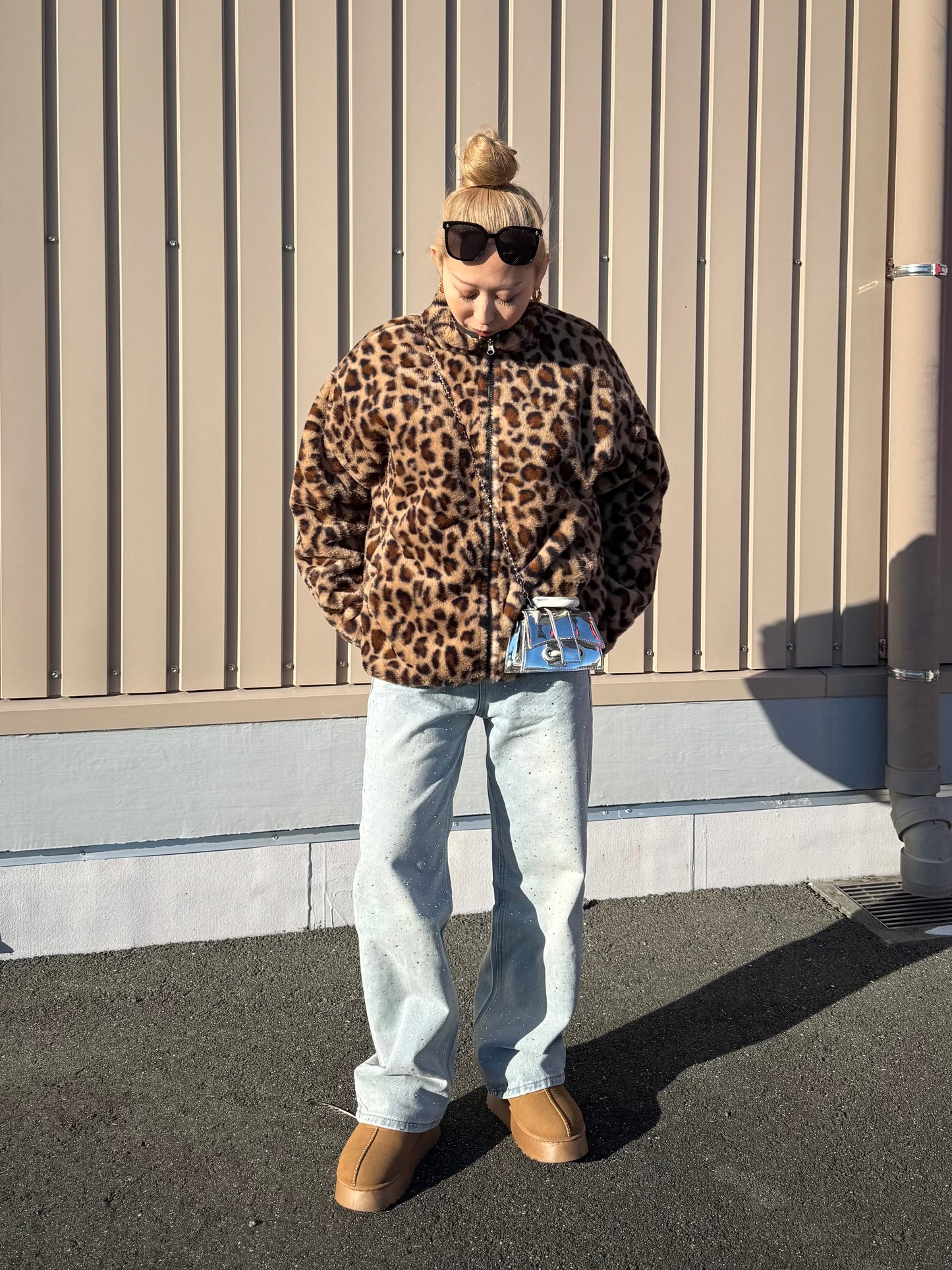 リバーシブルレオパードジャケット DPB73508