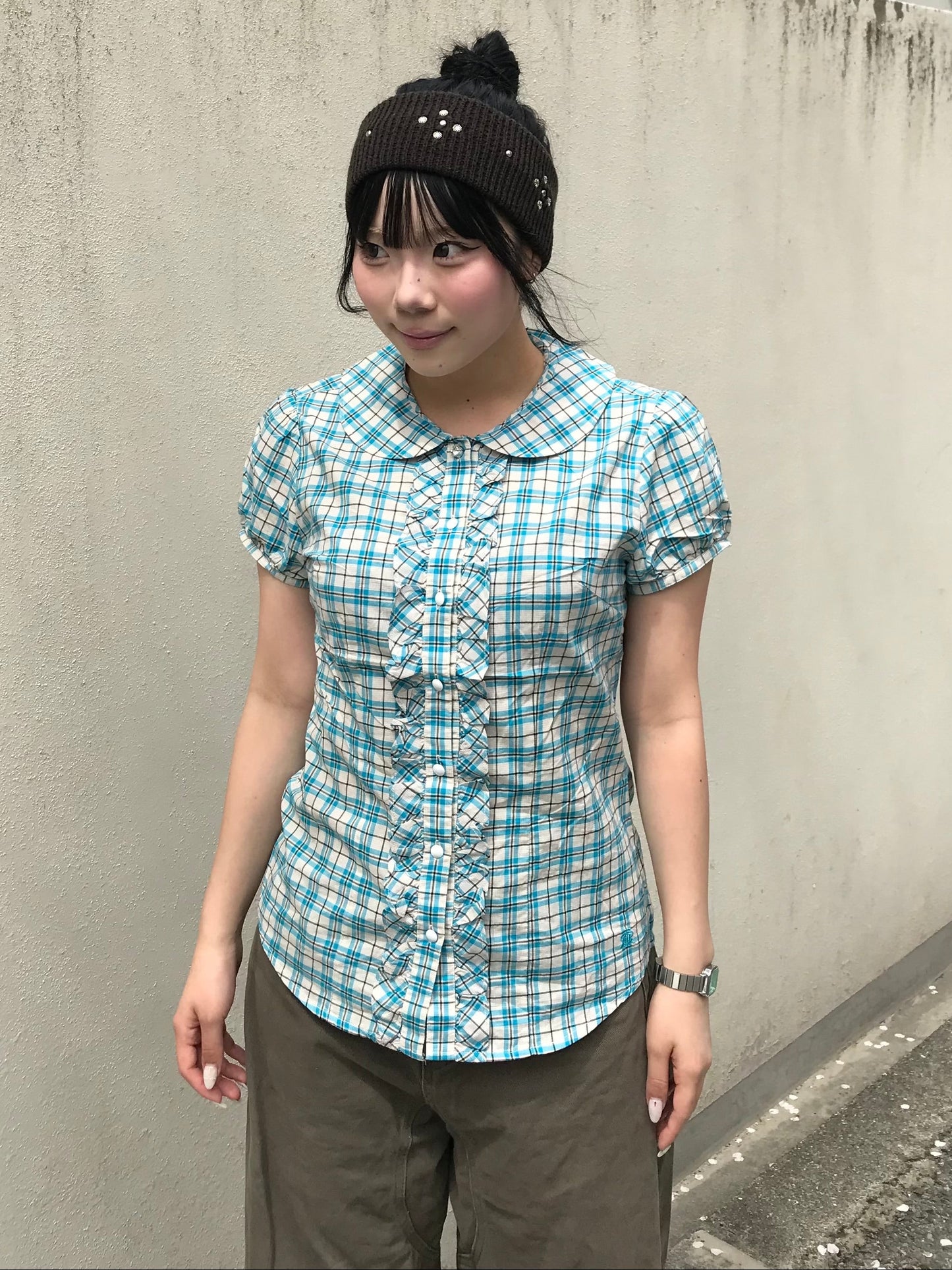 スカイブルーチェックシャツ DPB89244