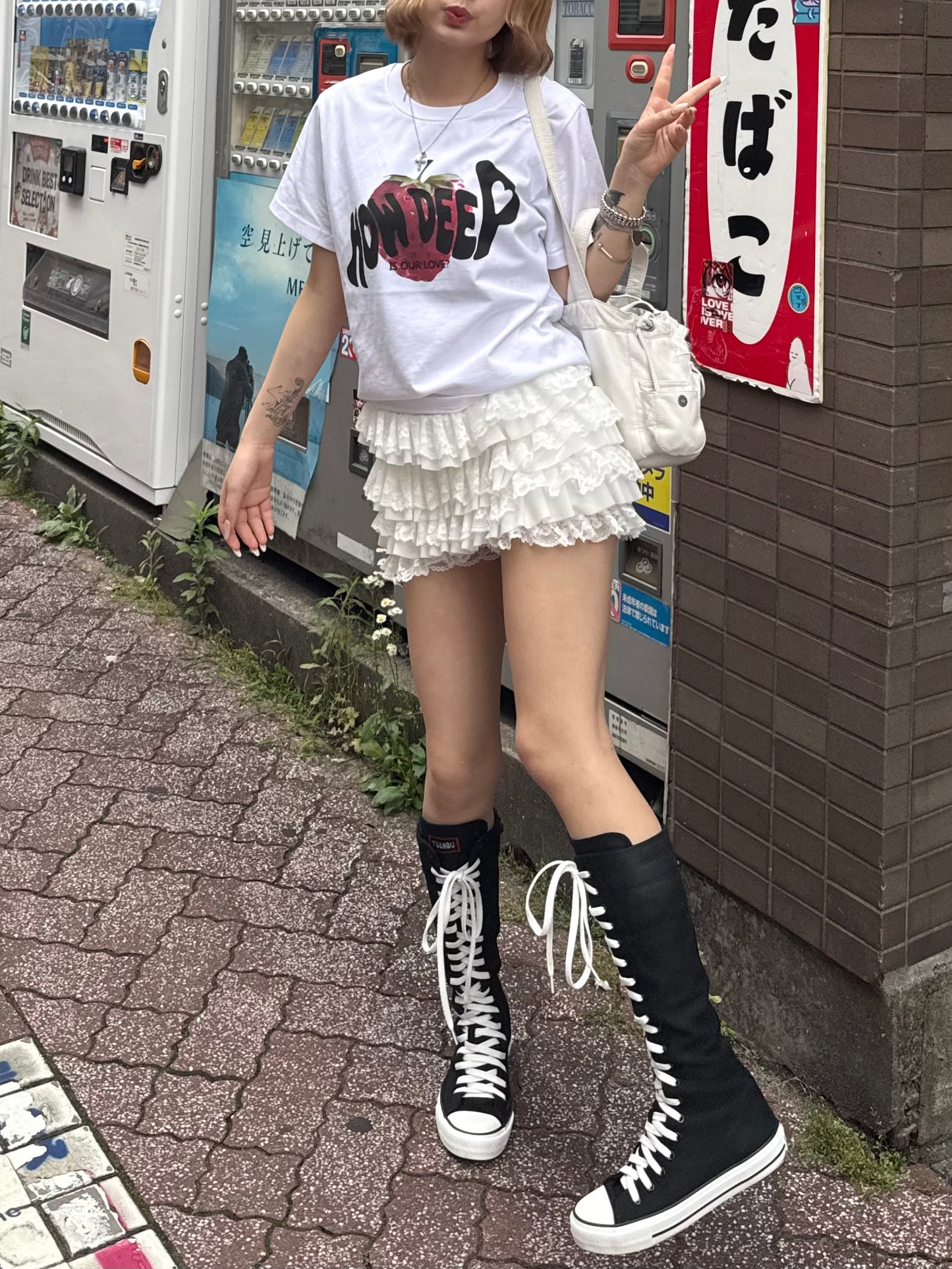 レースアップロングブーツ DPB68139