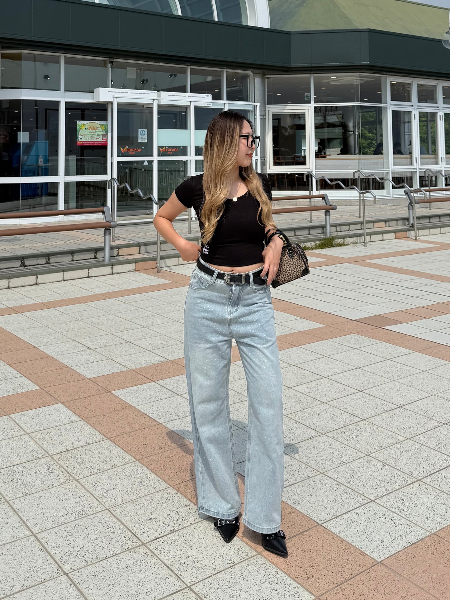 ラメデニムパンツ DPB73643
