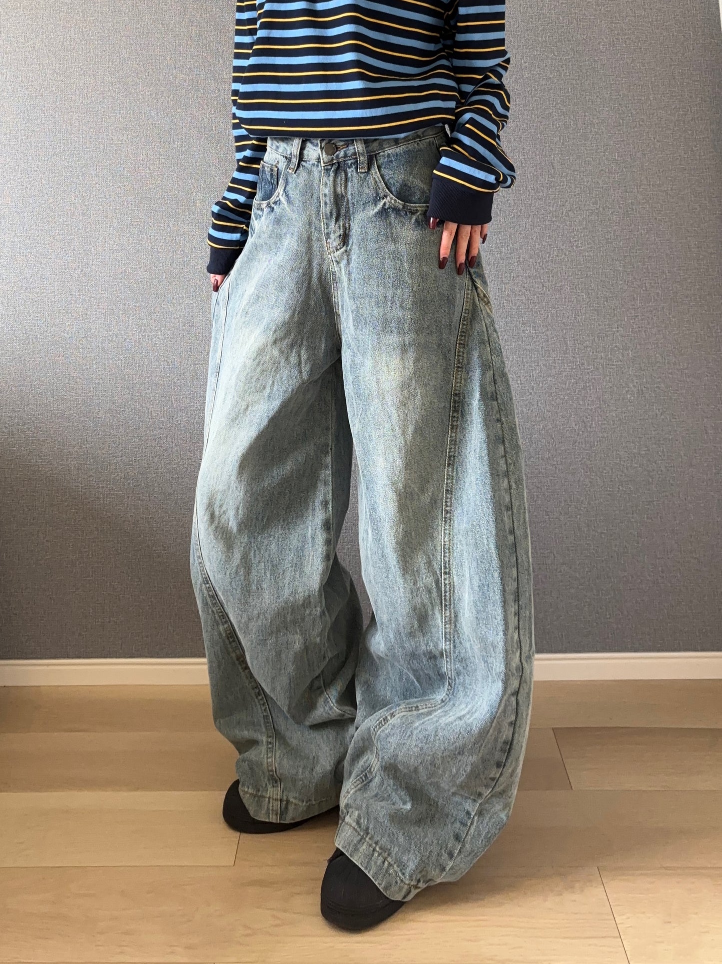 ワイドデニムパンツ DPB88136