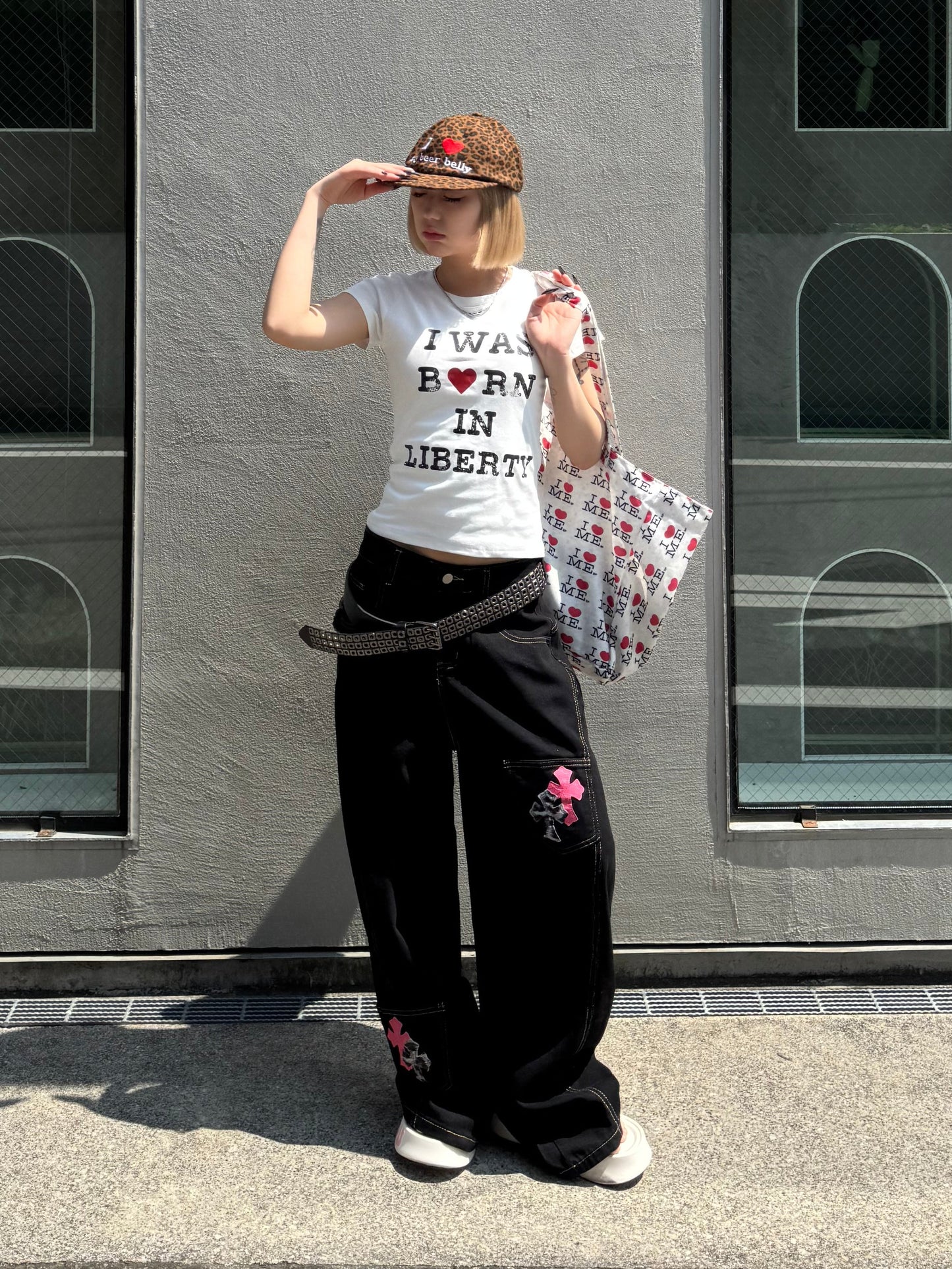 ハートロゴクロップドTシャツ DPB86261