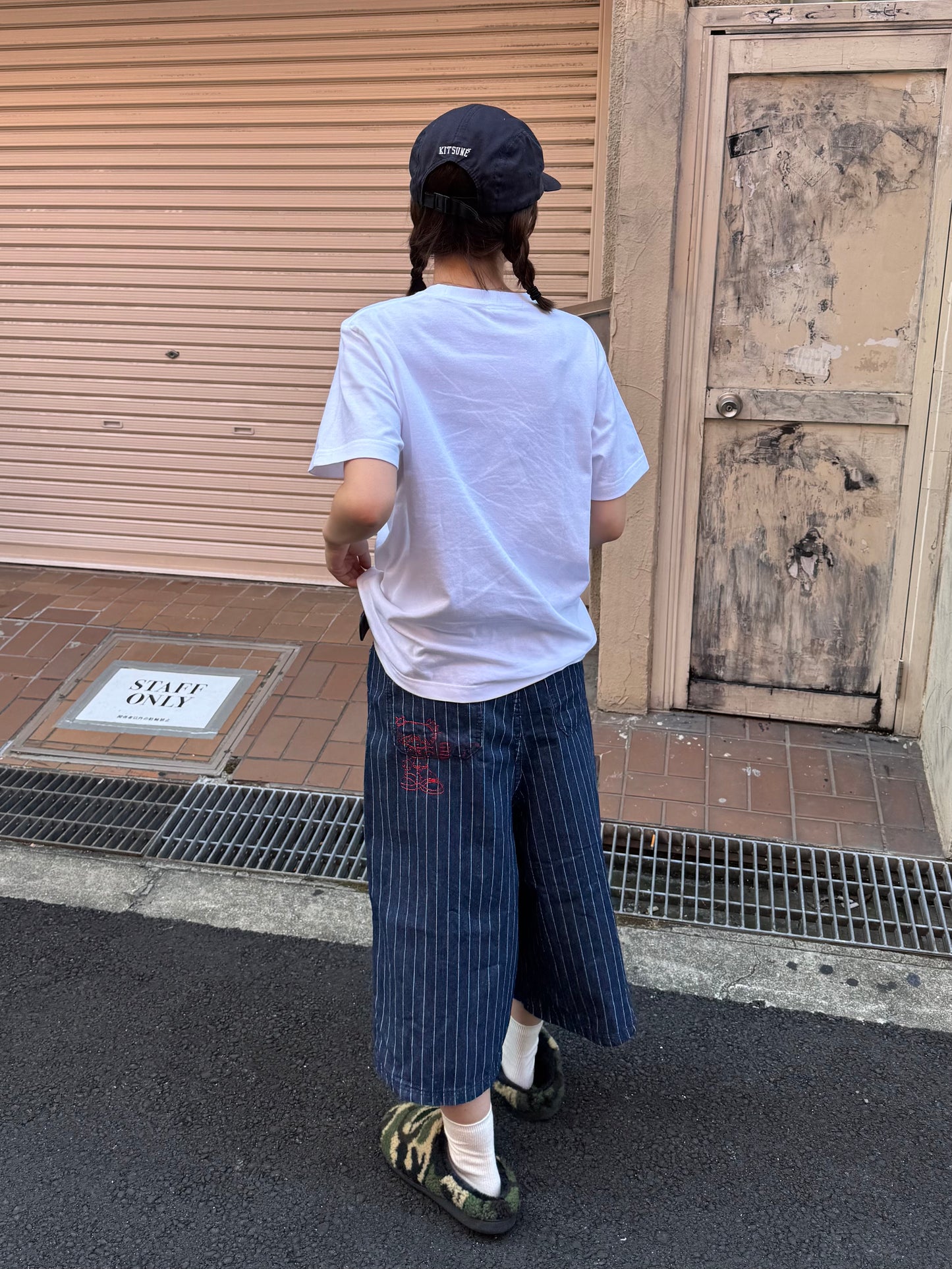 ストライプハーフデニムパンツ DPB85277