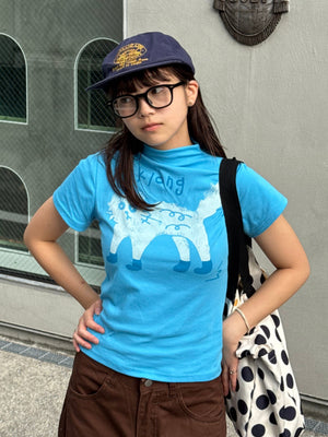キャットプリントTシャツ DPB91028