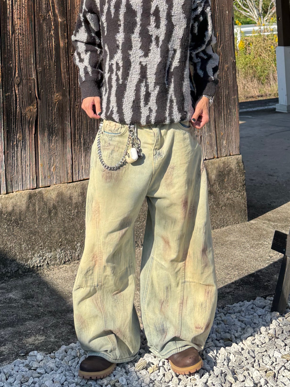 ダメージデザインデニムパンツ DPB90051