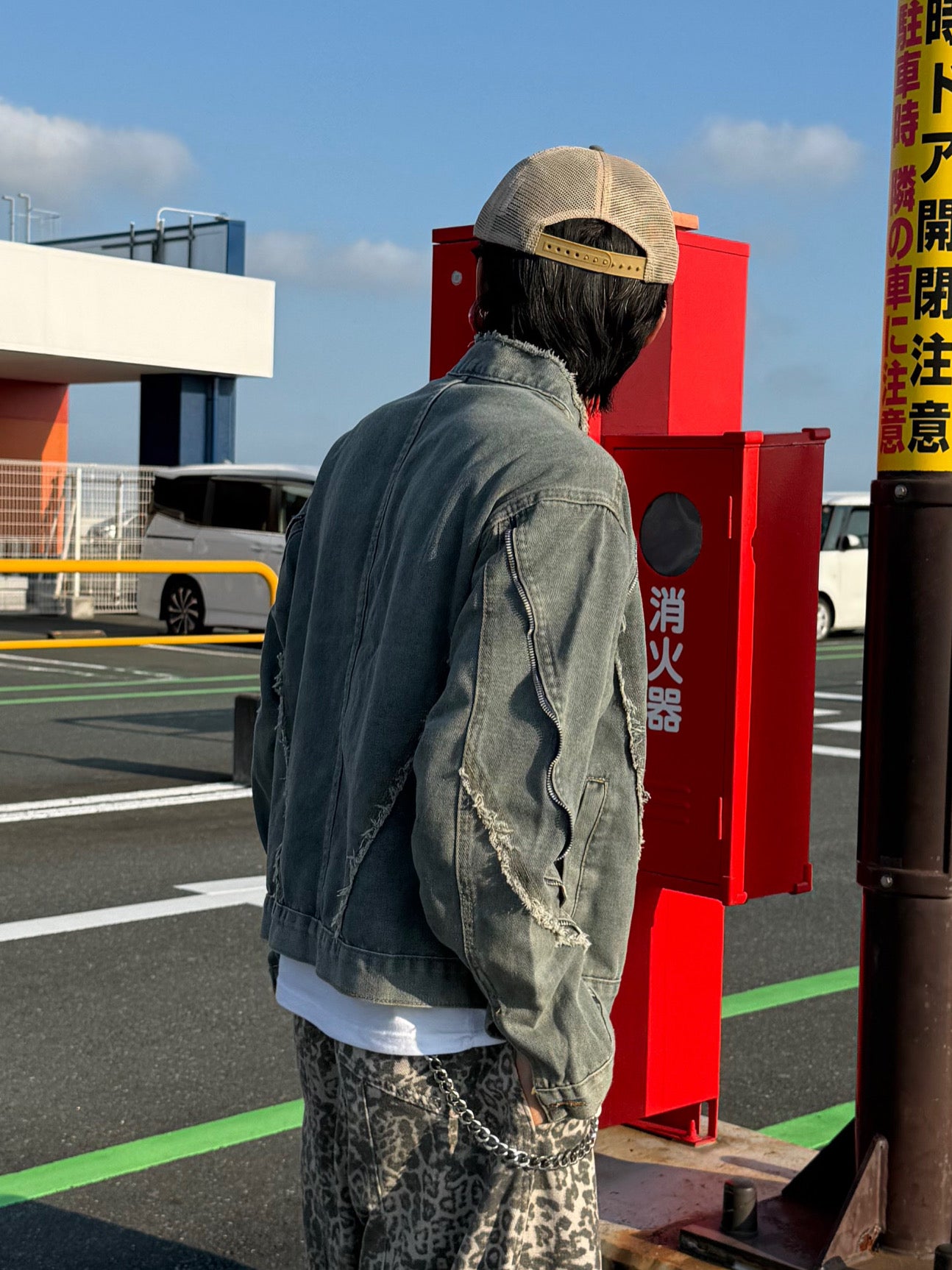 ラインデニムジップパーカー DPB90055