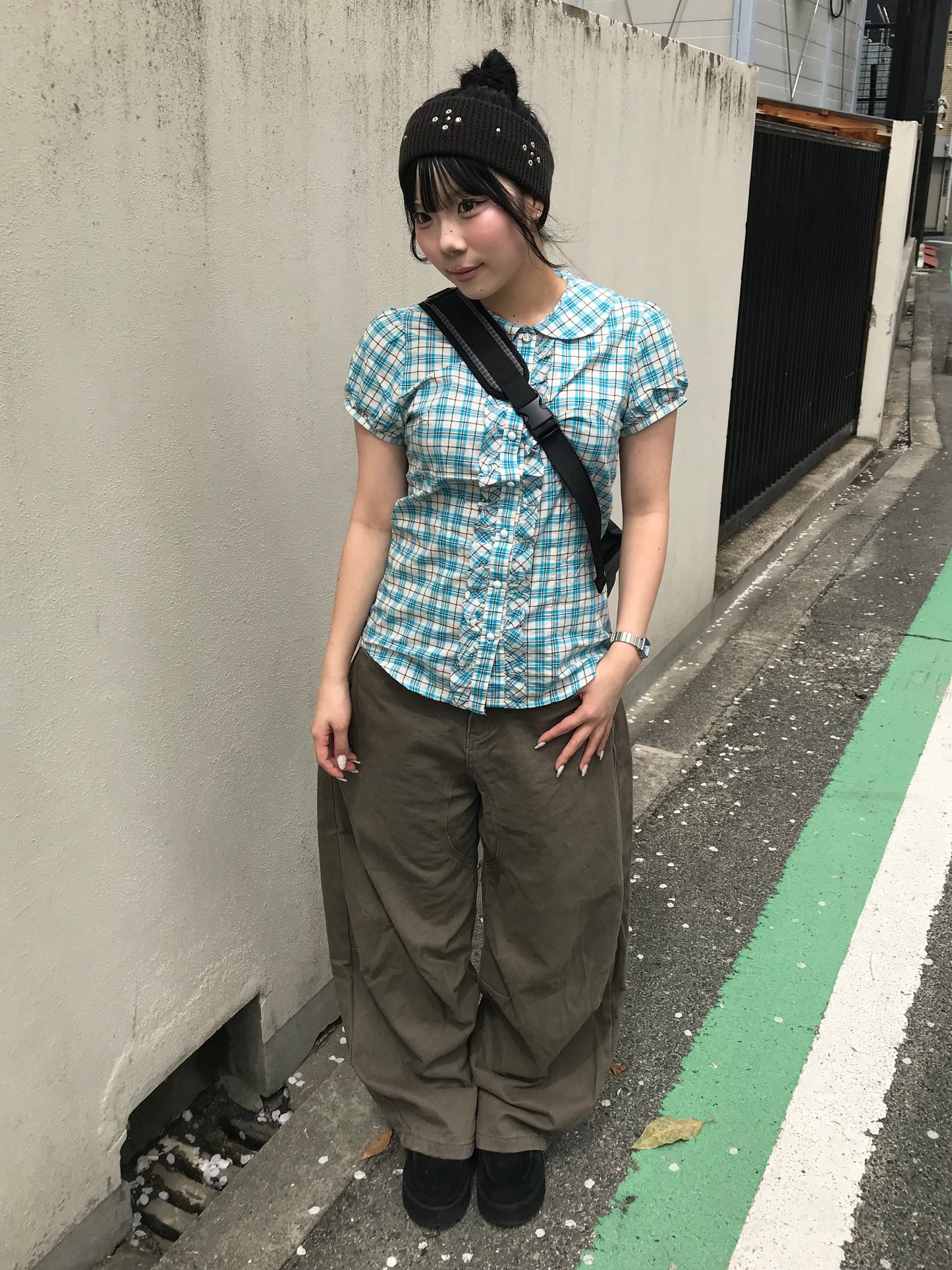 スカイブルーチェックシャツ DPB89244