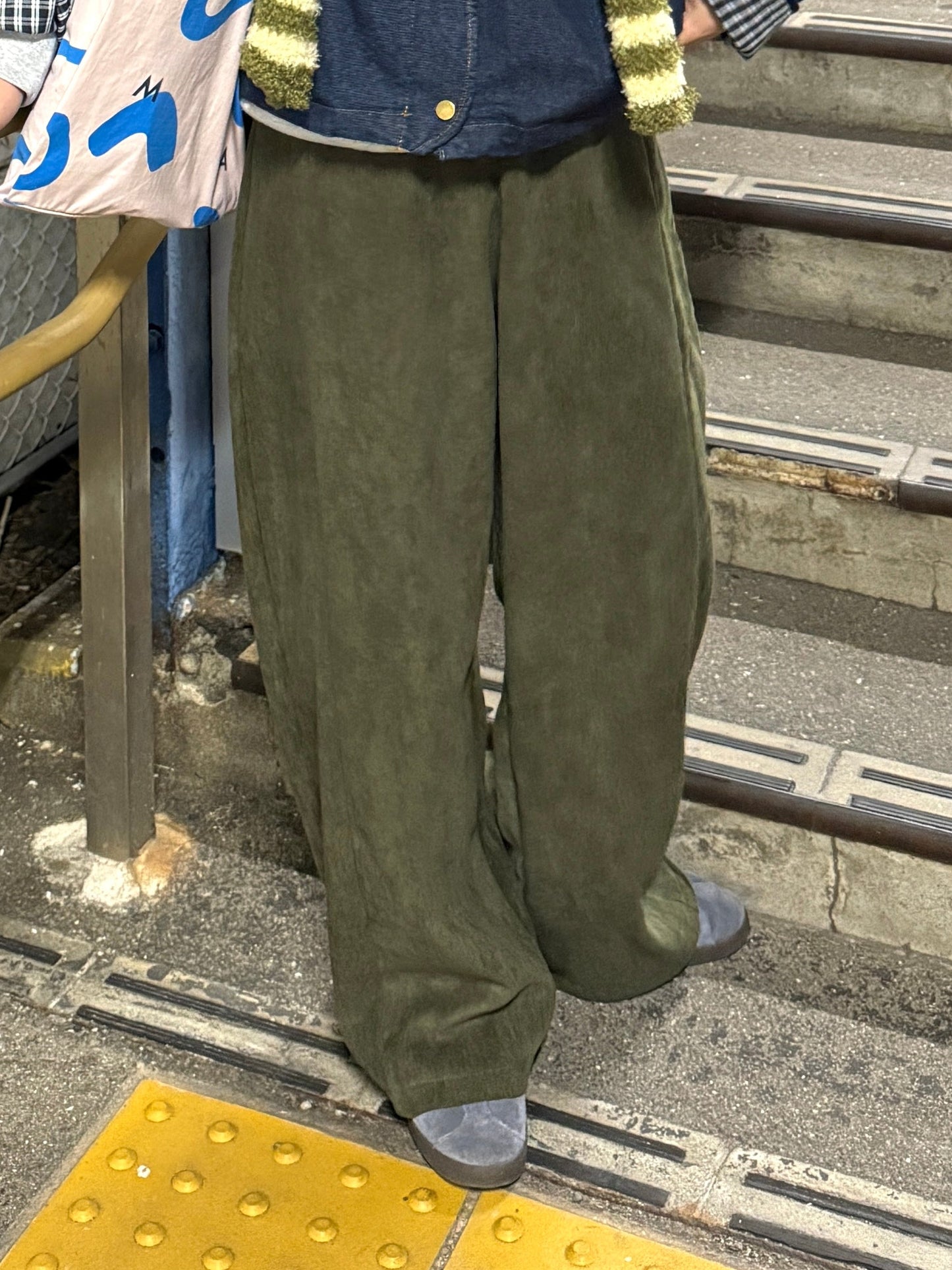 カーキワイドパンツ DPC01017