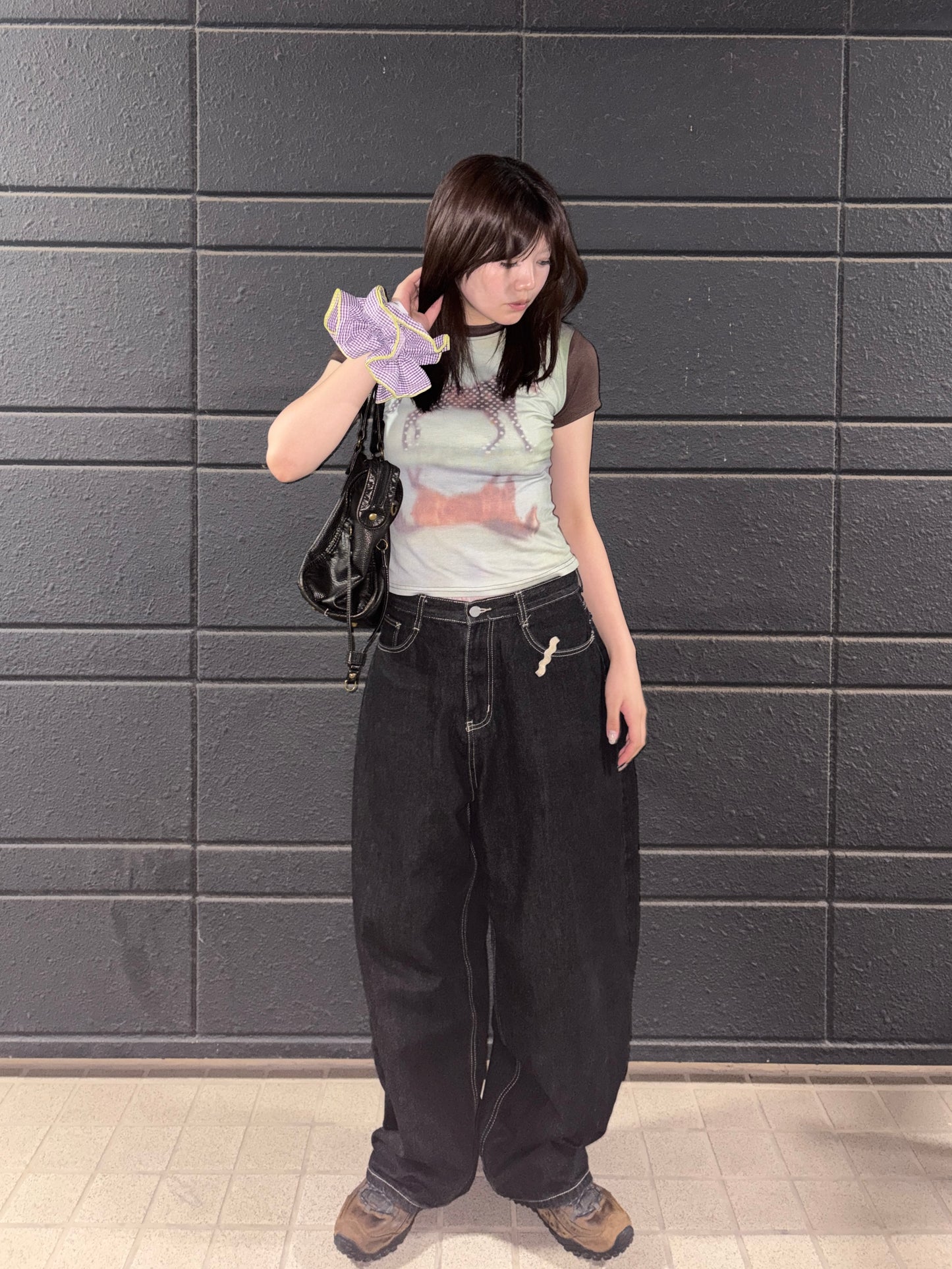 ホースプリントチョコミントTシャツ DPC08020